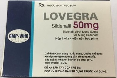 Lovegra Sildenafil 50mg TW1 (H/4v)