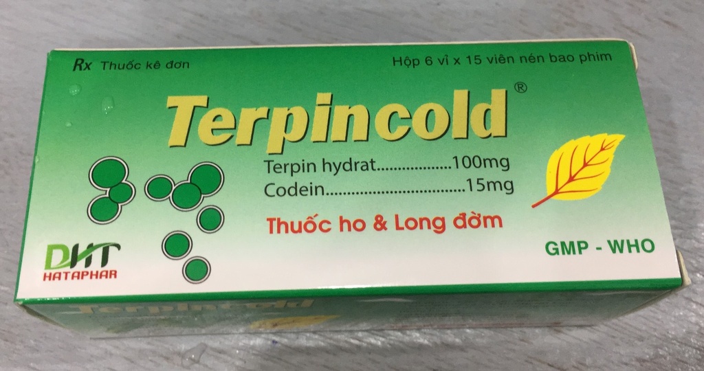 Terpincold terpin hydrat 100mg Hà Tây (H/90v)