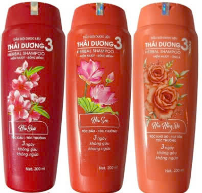 Dầu xả dược liệu Thái Dương 3  (Chai/200ml) đỏ 