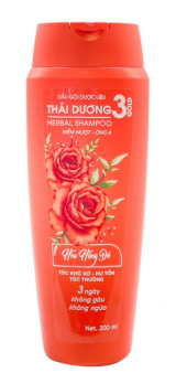 Dầu xả dược liệu Thái Dương 3 Gold Hoa Hồng đỏ (Chai/200ml)