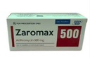 [T06402] Zaromax Azithromycin 500mg Hậu Giang (H/30v) Date 06/2027