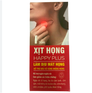 Xịt họng Happy Plus Tradiphar (L/30ml)