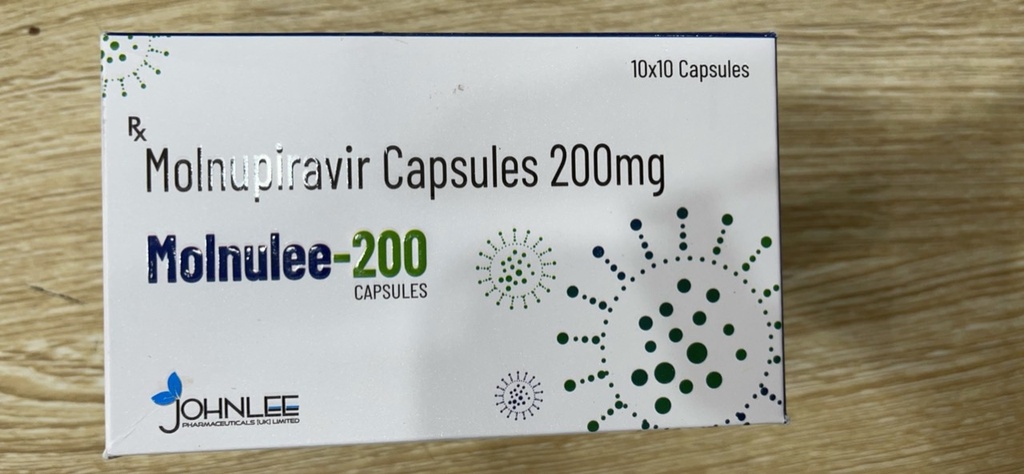 Molnupiravir Capsules 200mg Molnulee 200 Johnlee (H/100v)