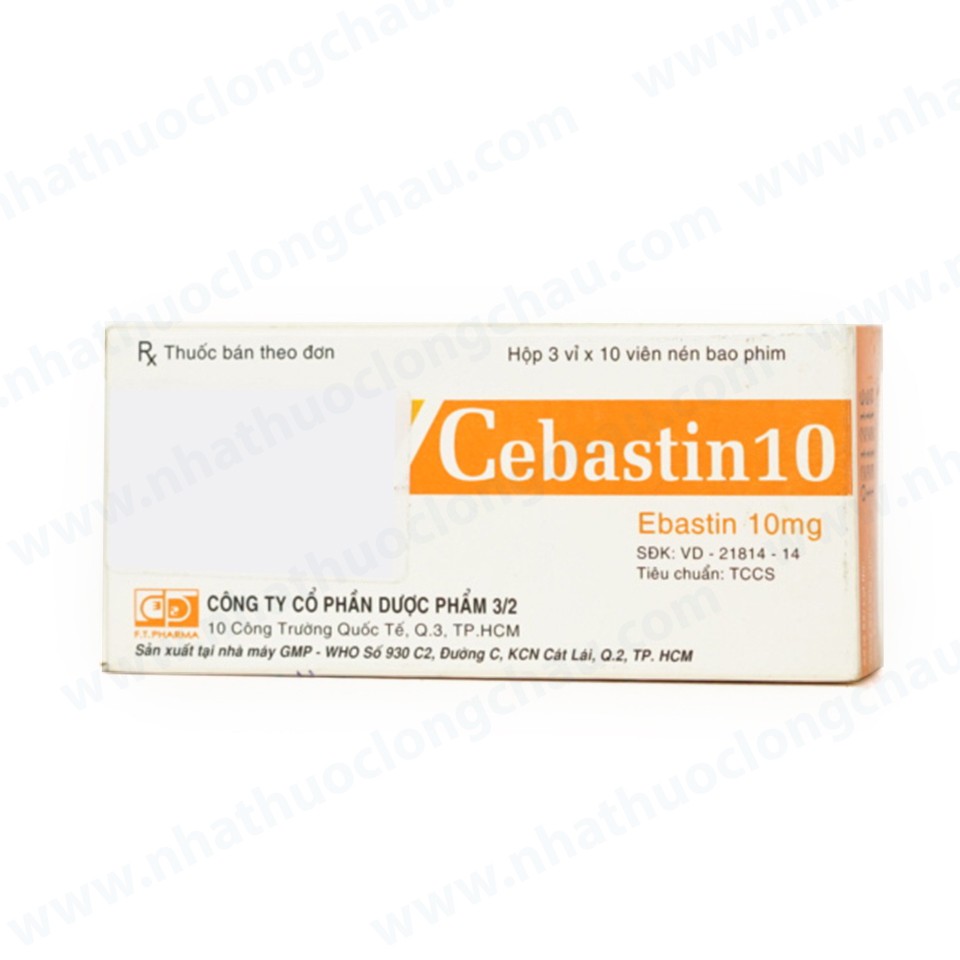 Cebastin 10 Ebastin 10mg DP 3/2 (H/30v) Date 08/2025