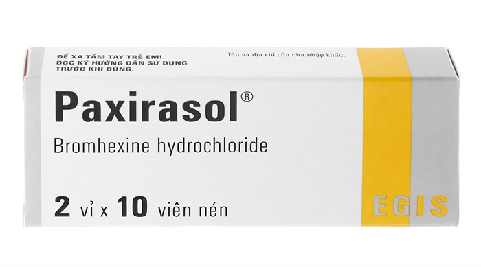 Paxirasol Bromhexine hydrochloride 8mg Egis (H/20v)