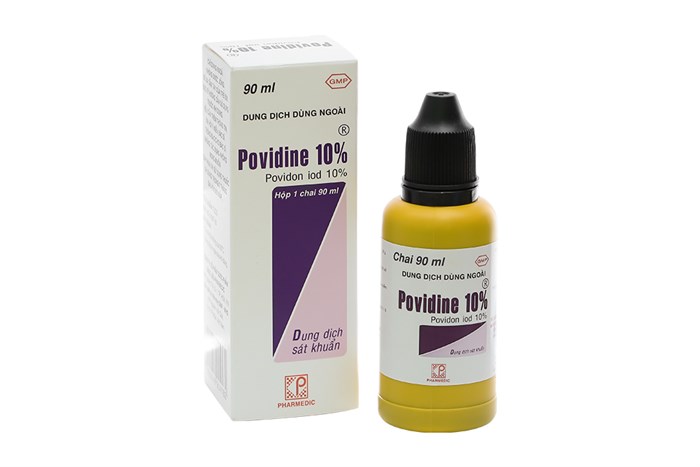 Povidine 10% DD sát khuẩn ngoài Pharmedic(Lọ/90 ml) Date 02/2027