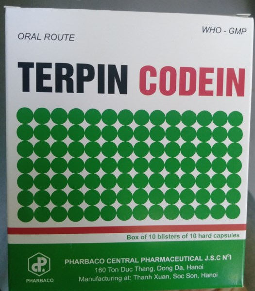 Terpin Codein 200mg/5mg Pharbaco (H/100v)