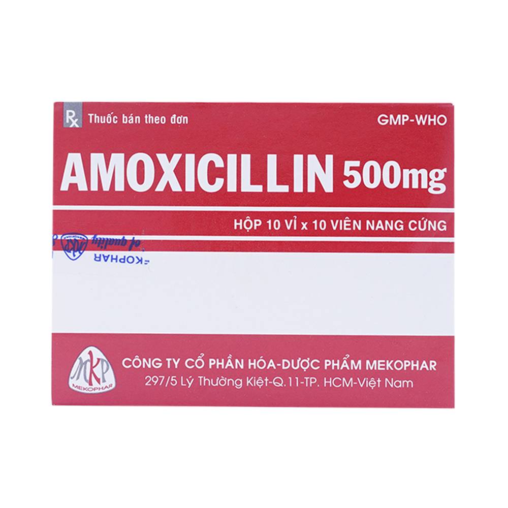 Amoxicillin 500mg Mekophar (H/100v)