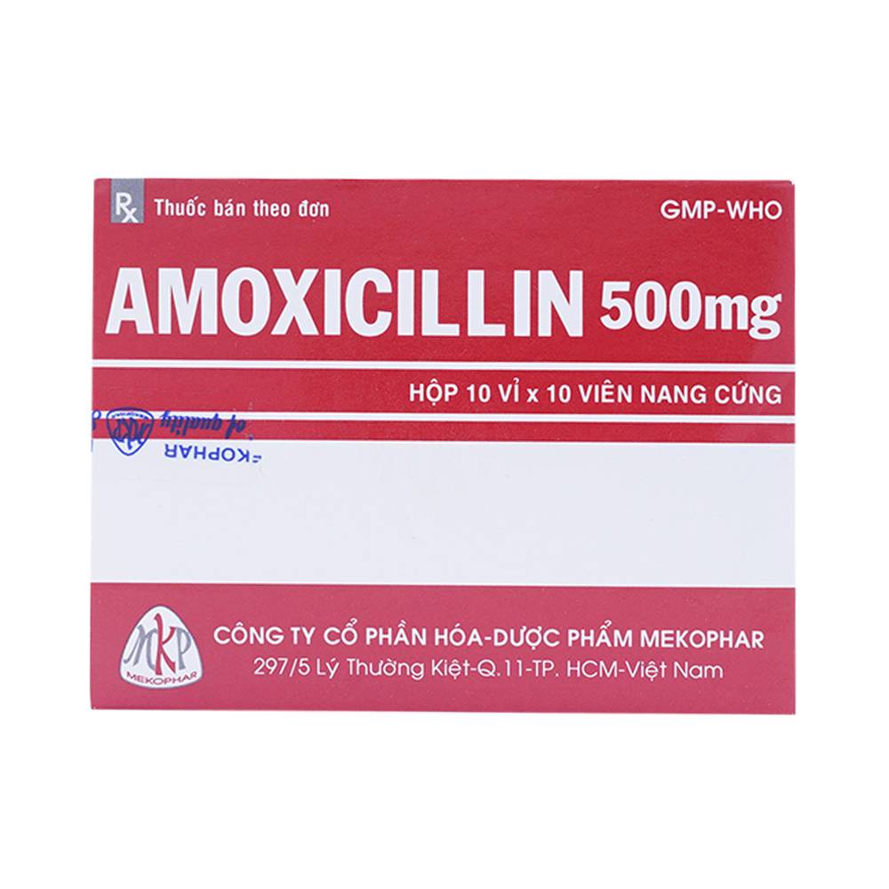 Amoxicillin 500mg Mekophar (H/100v)