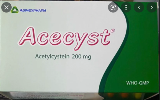 Acecyst acetylcystein 200mg Agimexpharm (H/100v)