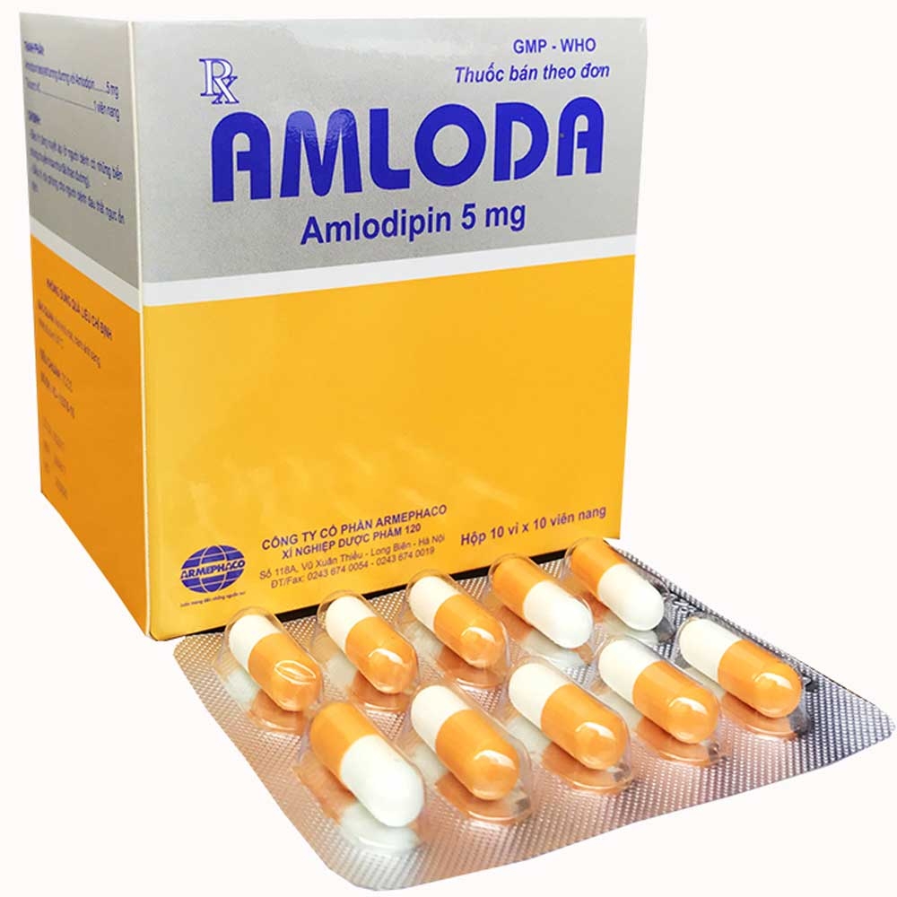 Amloda amlodipine 5mg Armephaco (H100v) Date 06/2025