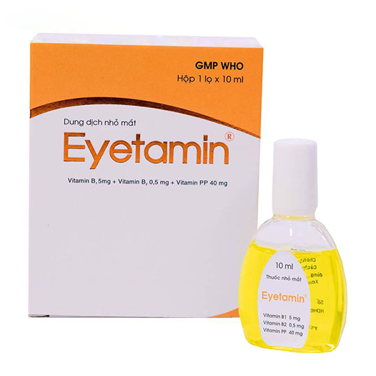 Eyetamin nhỏ mắt màu vàng Bidiphar (Lọ/10ml)