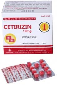 Cetirizin 10mg Đồng Nai (H/100v)