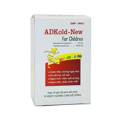Adkold New For Children 2.5mg/0.625mg Pharbaco (H/10gói)