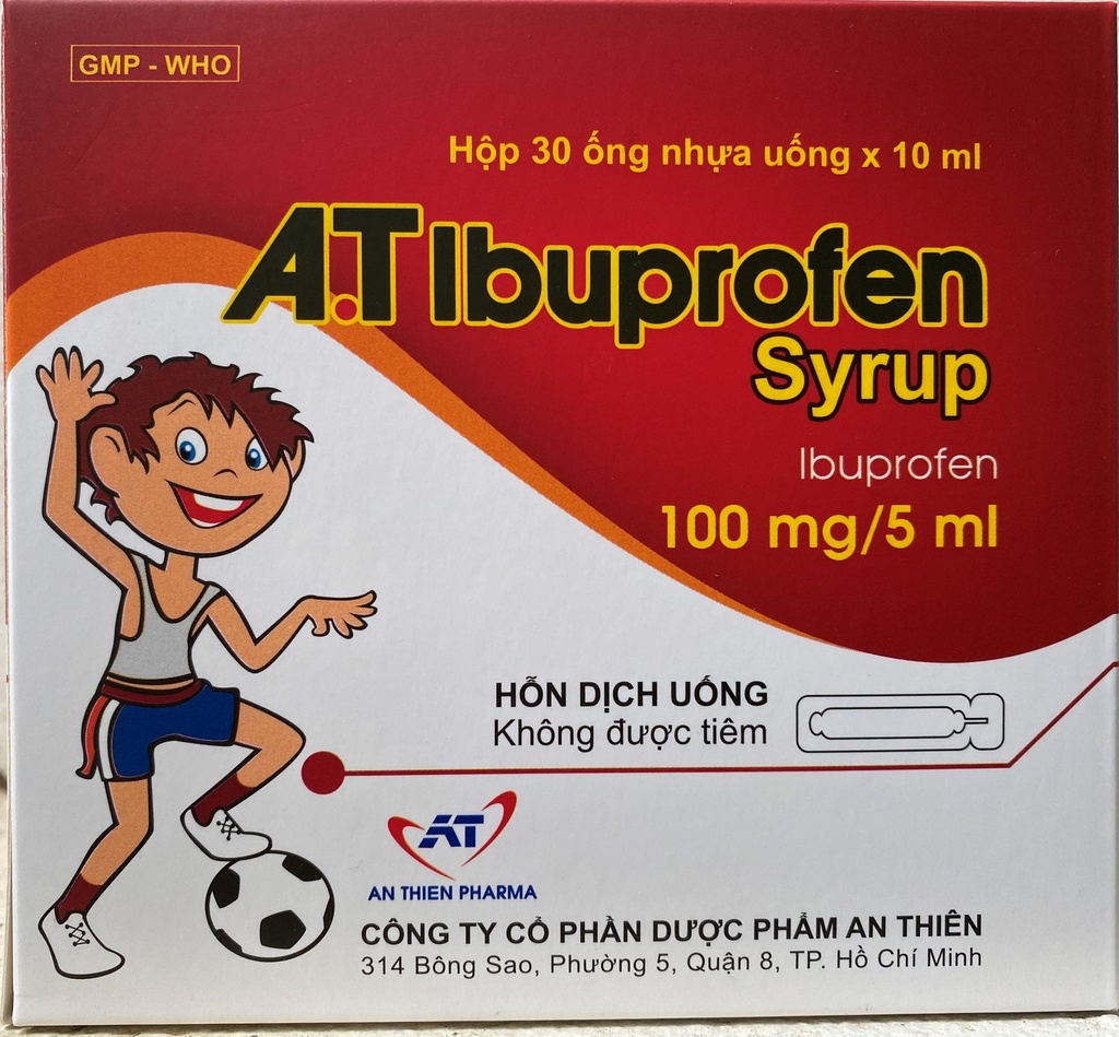 A.T Ibuprofen 100mg/5ml An Thiên (H/30o/10ml)