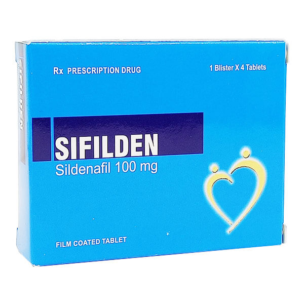 Sifilden sildenafil 100mg Ấn Độ (H/4v)