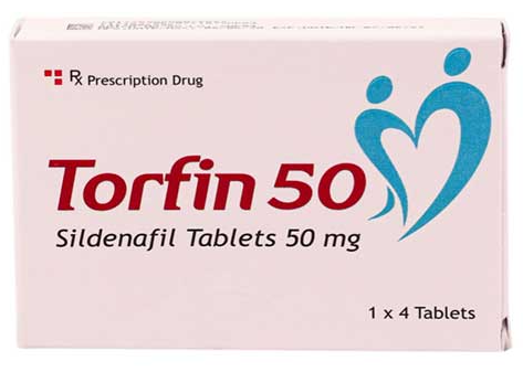 Torfin 50 sildenafil tablets 50mg Ấn Độ (H/4v)