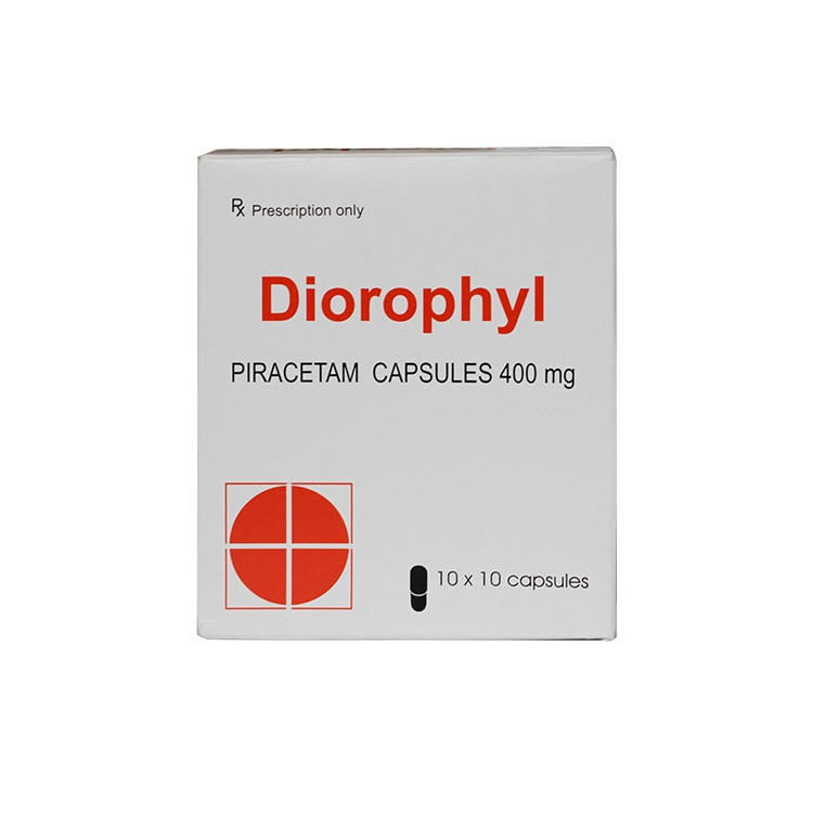 Diorophyl piracetam 400mg viên nang Ấn Độ (H/100v) Date 02/2026