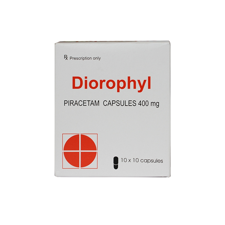 Diorophyl piracetam 400mg viên nang Ấn Độ (H/100v)