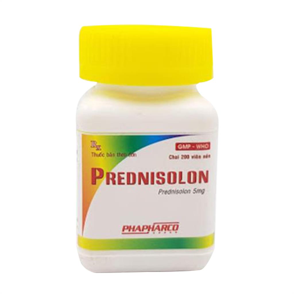 Prednisolon 5mg Phapharco Bình Thuận (Lọ/200v)