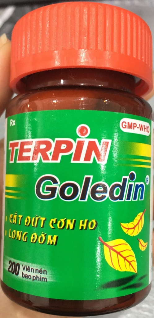 Terpin Goledin 100mg NIC (Lọ/200v)