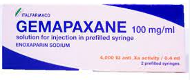 Gemapaxane Enoxaparin natri 4000IU/0.4ml tiêm Ý (H/6bơm) date 10/2027
