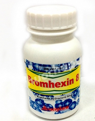 Bromhexin 8mg Vacopharm (Lọ/500v)( Xanh dương)