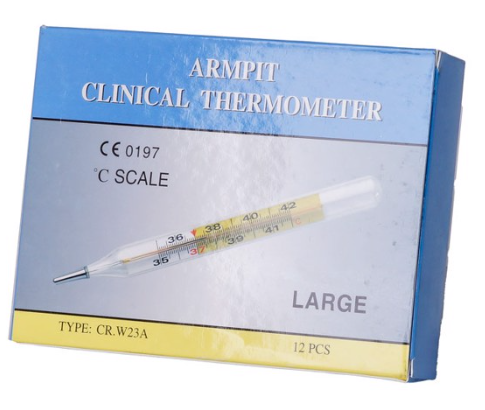Nhiệt độ thủy ngân Clinical Thermometer  (H/12 cái)