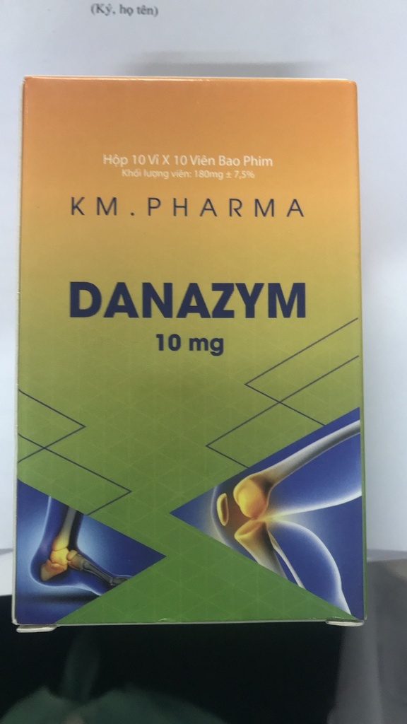 Danazym 10mg Medypharm (H/100v) (xanh cam) 