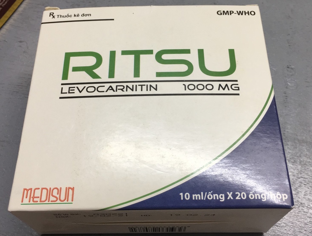 Ritsu levocarnitin 1000mg Medisun (H/20o/10ml)