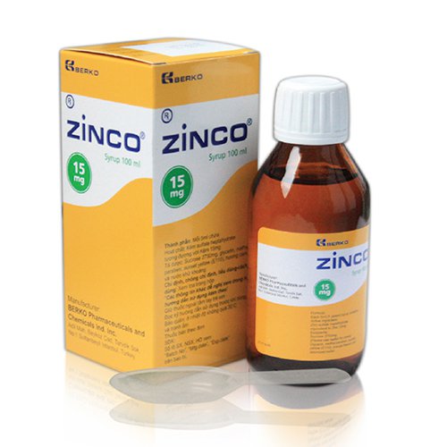 Zinco 15mg siro kẽm Thổ Nhĩ Kỳ (Lọ/100ml) date 12/2024