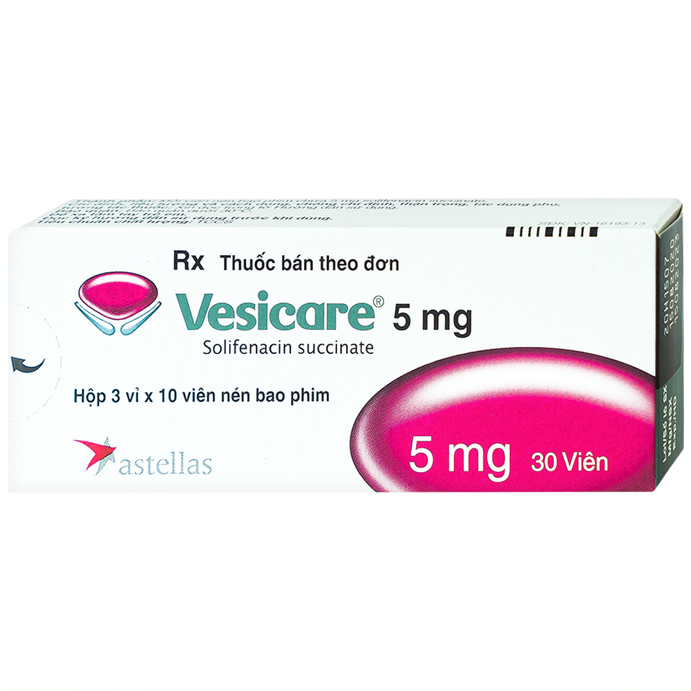 Vesicare solifenacin succinate 5mg Astellas (H/30v)