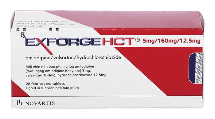 Exforge HCT 5mg/160mg/12.5mg Novartis (H/28v) Date 09/2027