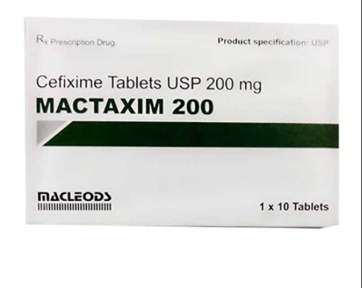 Mactaxim 200 cefixime 200mg Ấn Độ (H/10v) Date 12/2026