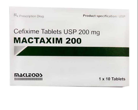 Mactaxim 200 cefixime 200mg Ấn Độ (H/10v) date 02/2026