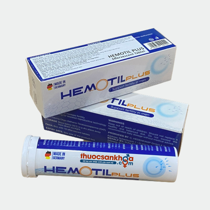 Hemotil Plus sủi Đức (Tuýp/10v)