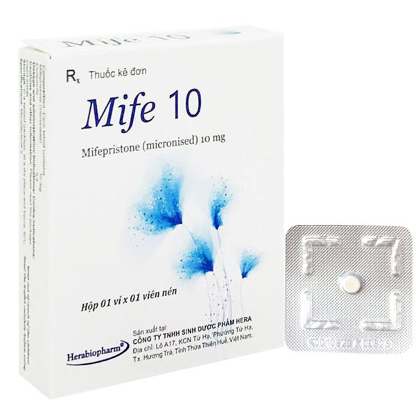 Mife 10 mifepristone 10mg tránh thai khẩn cấp 120h Hera (H/1v)