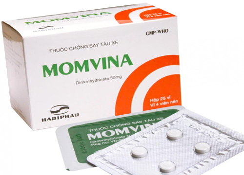 Momvina dimenhydrinate 50mg Hà Tĩnh (H/100v)