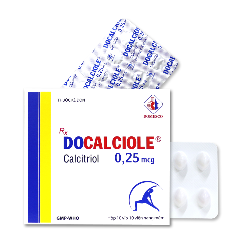 Docalciole calcitriol 0.25mcg Đồng Tháp (H/100v) 