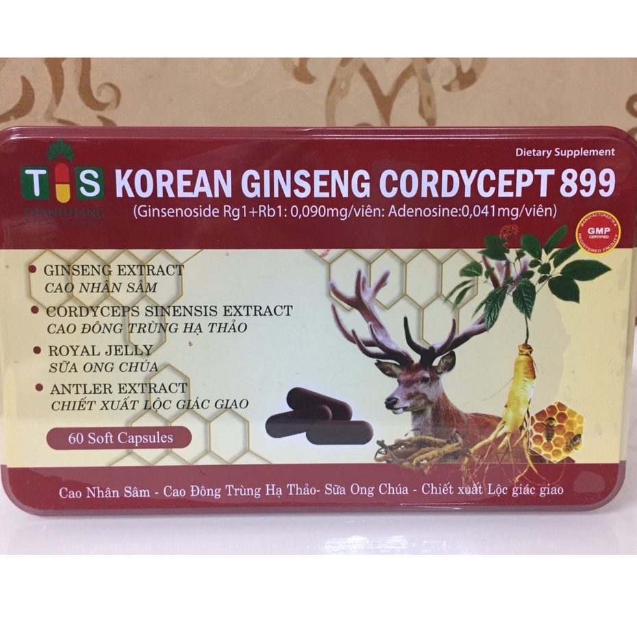 Korean ginseng cordycept 899 Thanh Hằng (H/60v)