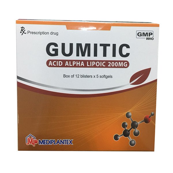 Gumitic acid alpha lipoic 200mg Mediplantex (H/60v)