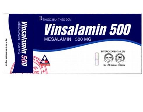 Vinsalamin 500 mesalamin 500mg Vĩnh Phúc (H/100v)