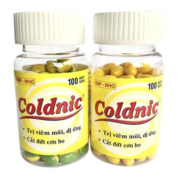 Coldnic guaifenesine 100mg NIC (Lọ/100v)