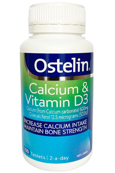 Ostelin calcium & vitamin D3 Úc (Lọ/130v)