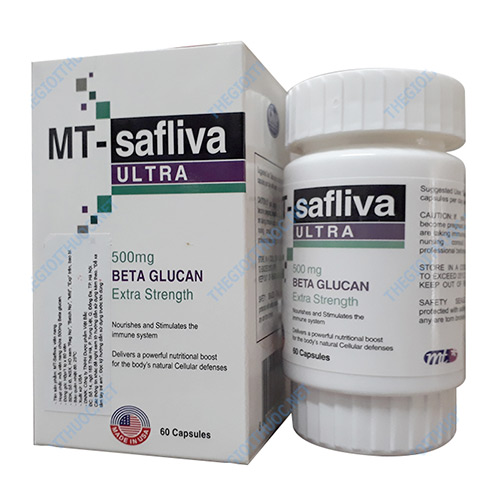 MT-Safliva ultra beta glucan 500mg Mỹ (Lọ/60v)