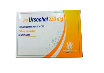 Ursochol ursodeoxycholic acid 250mg Ý (H/50v) Màu Vàng Date 02/2025