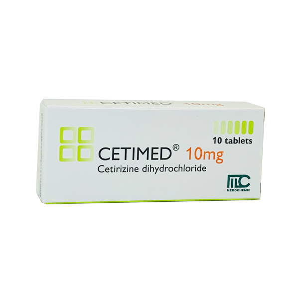 Cetimed cetirizine 10mg Medochemie (H/10v) 