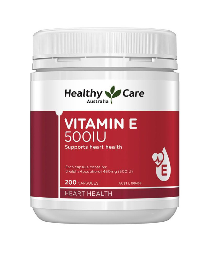 Vitamin E 500IU Healthy Care Úc (Lọ/200v)