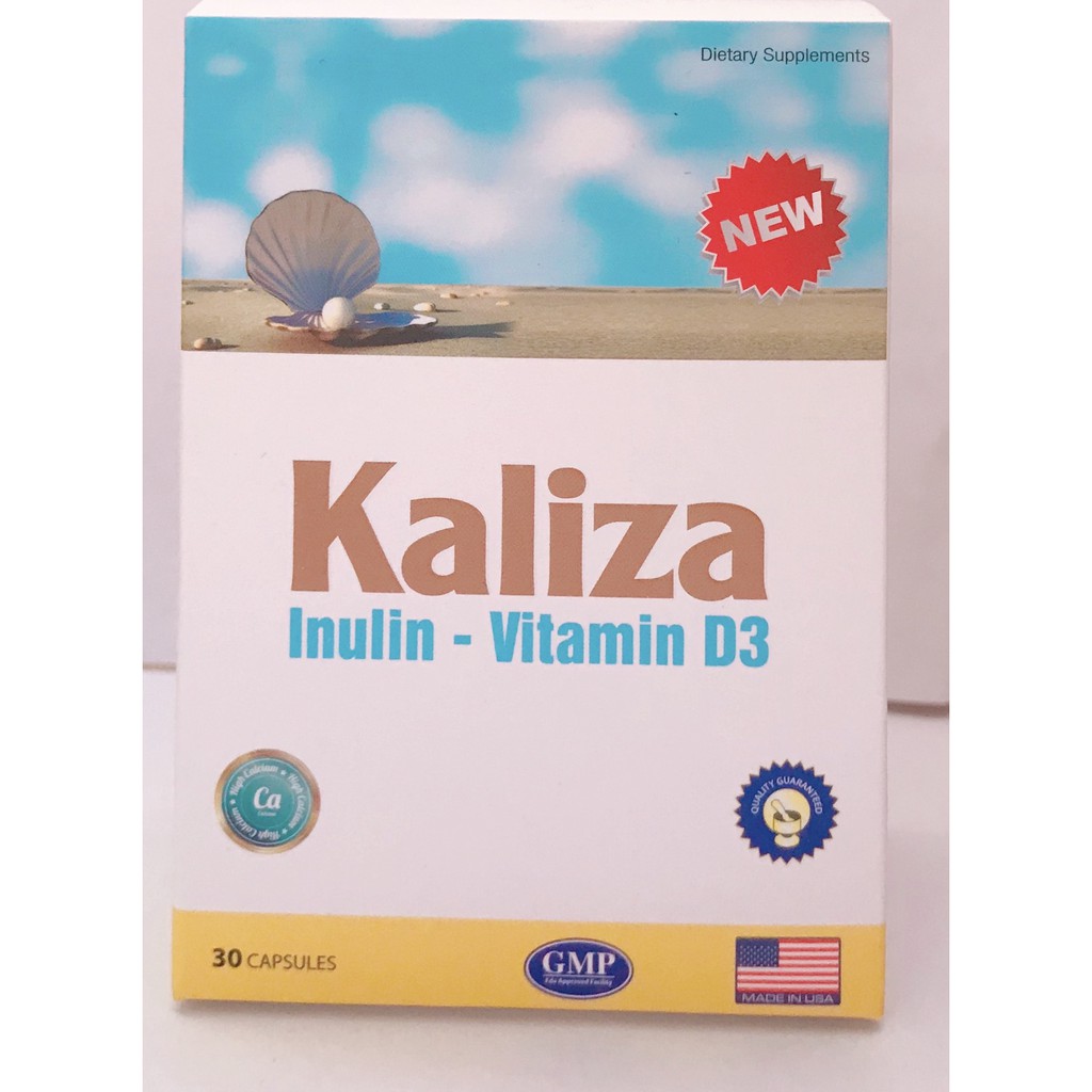 Kaliza inulin viatmin D3 Mỹ (H/30v)