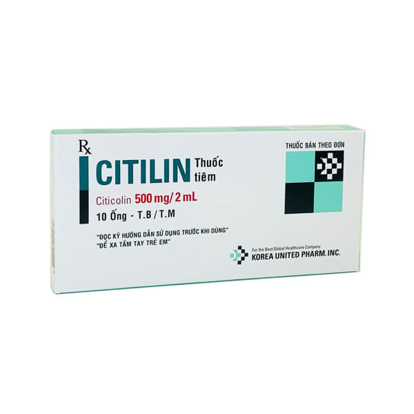 Citilin citicolin 500mg/2ml tiêm Hàn Quốc (H/10o/2ml)